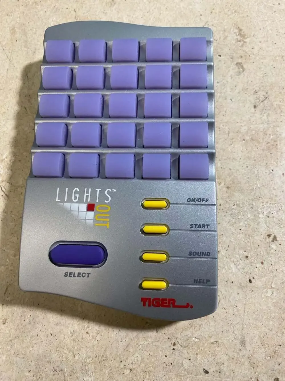 Vintage 1995 Tiger Electronics Lights Out Handheld Electronic Puzzle Game